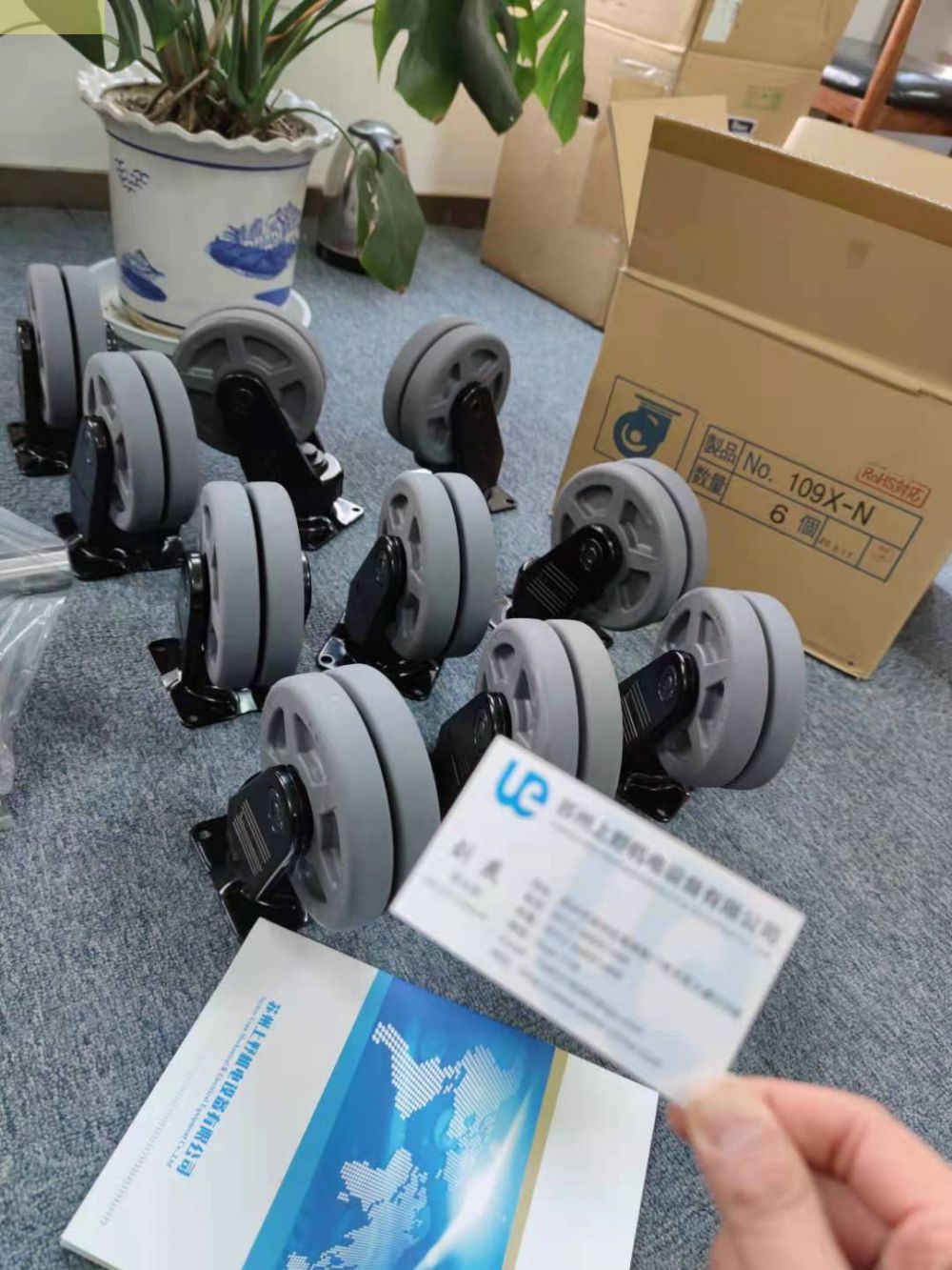 日本YUEI優越帶腳輪調節器腳的（de）係列HG-AF型HG-65A...