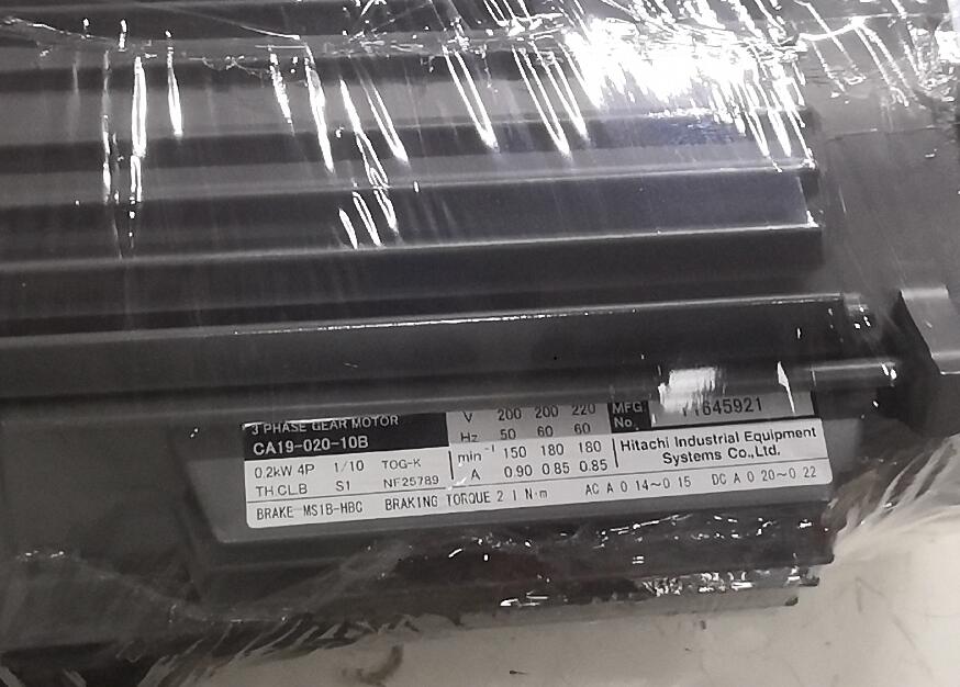 日立減速機型號：CA19-020-10B電壓200V/50H...